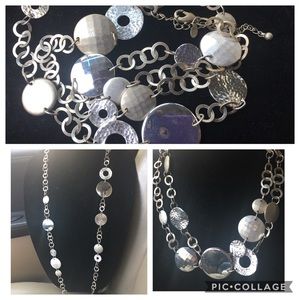 Chico’s Silver Toned Long